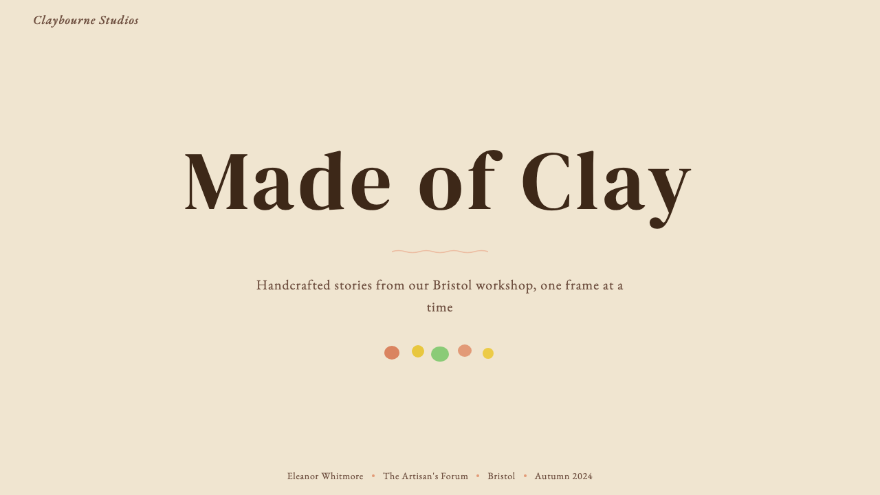 Aardman Claymation design style applied to a Slide · cover