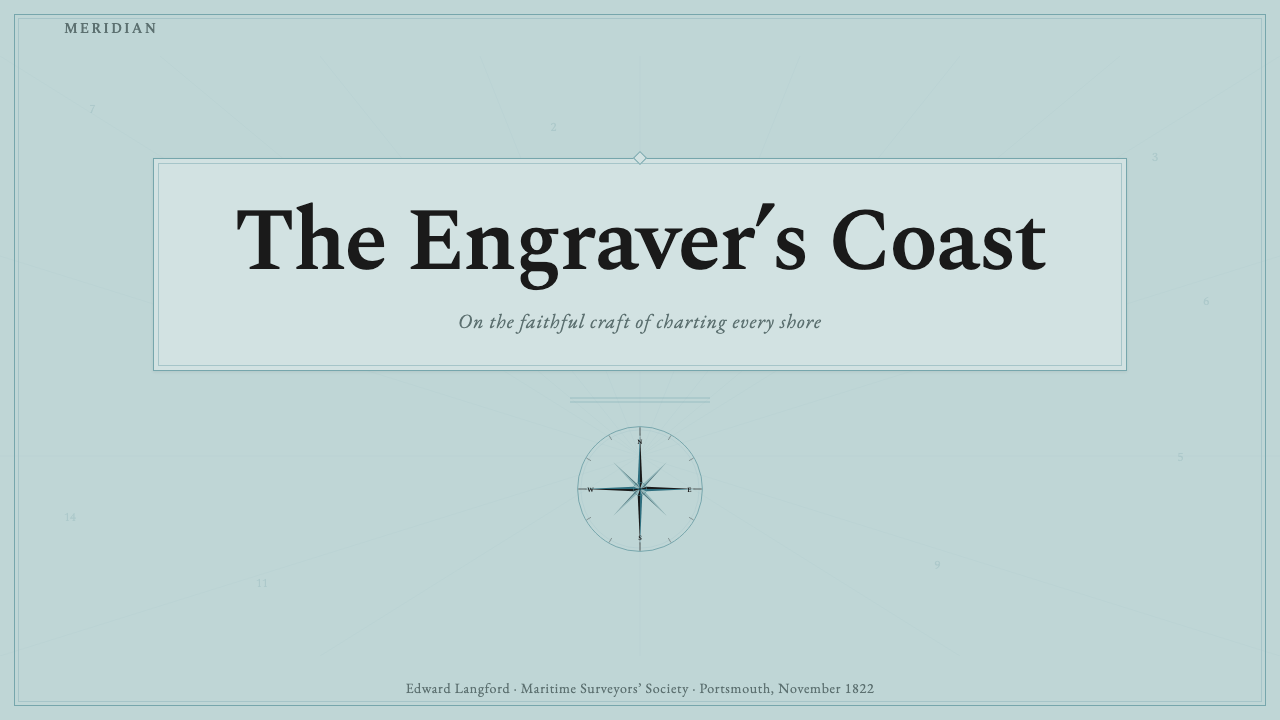 Admiralty Sea Chart design style applied to a Slide · cover