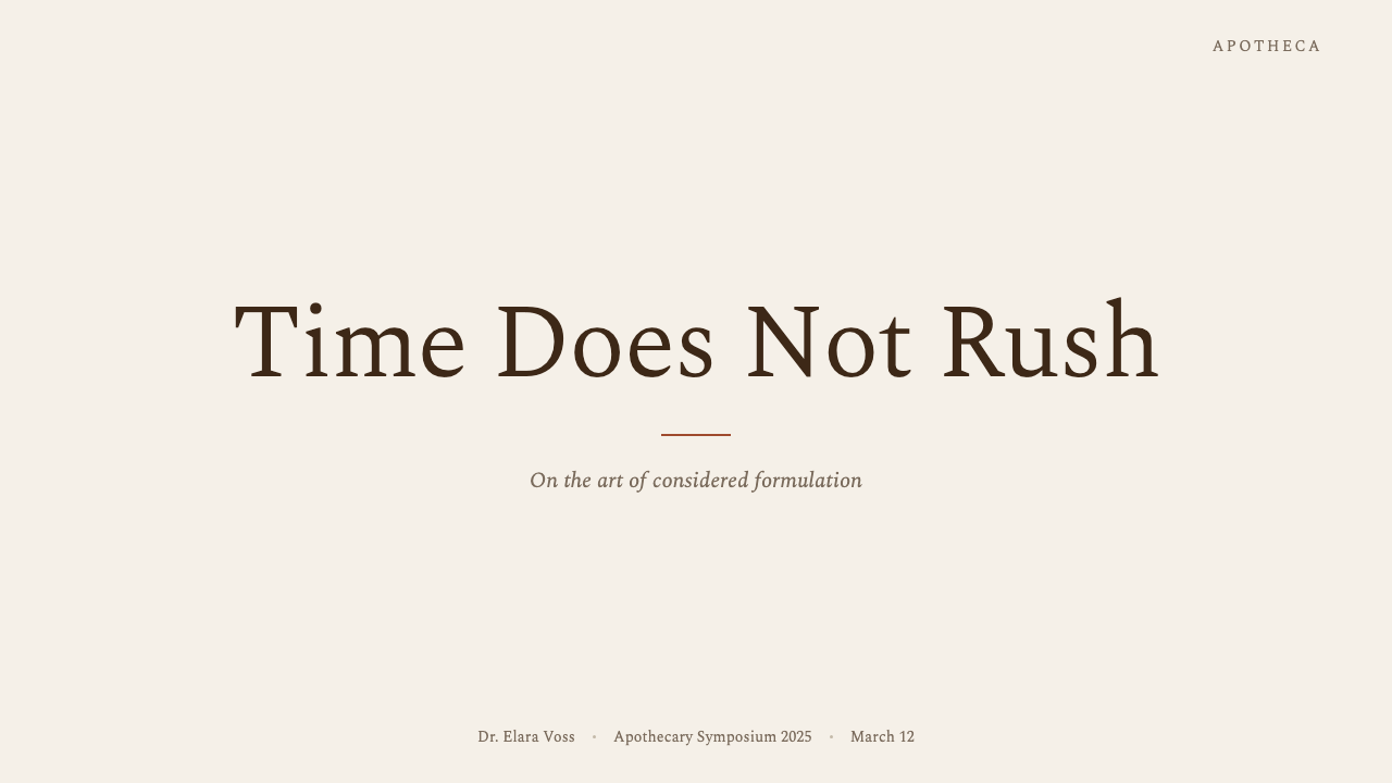 Aesop design style applied to a Slide · cover