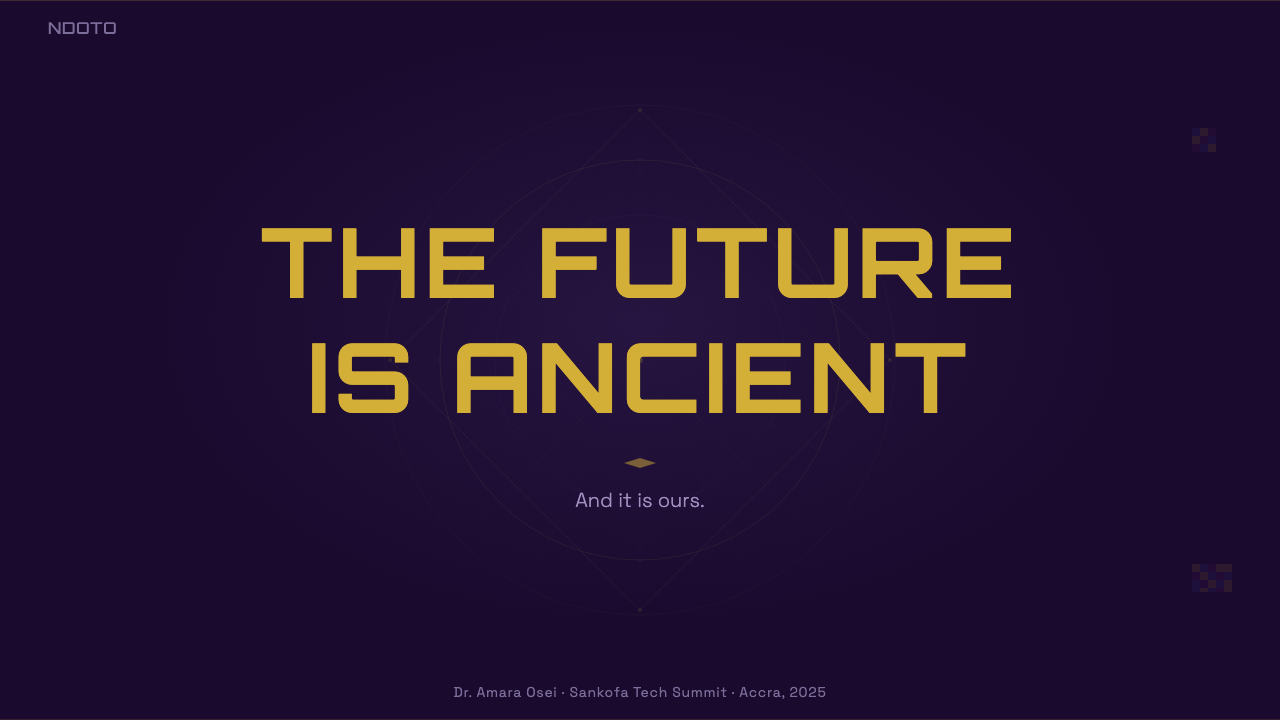 Afrofuturism design style applied to a Slide · cover