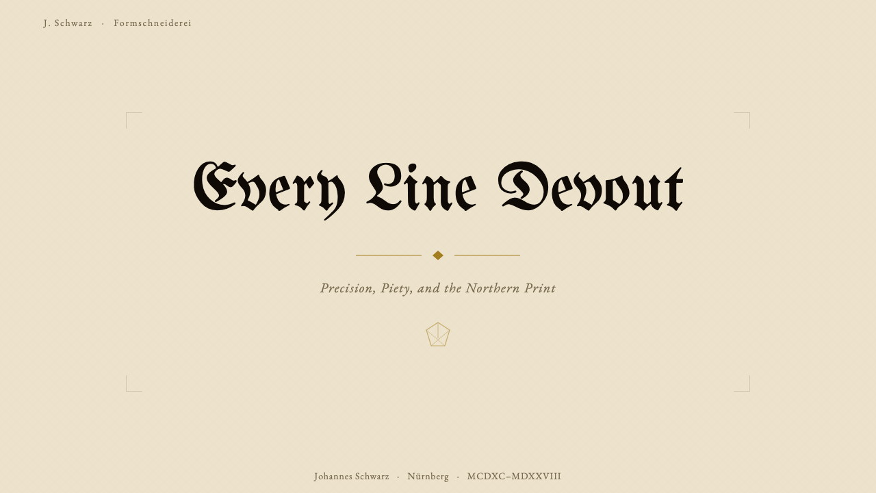 Dürer Woodcut design style applied to a Slide · cover