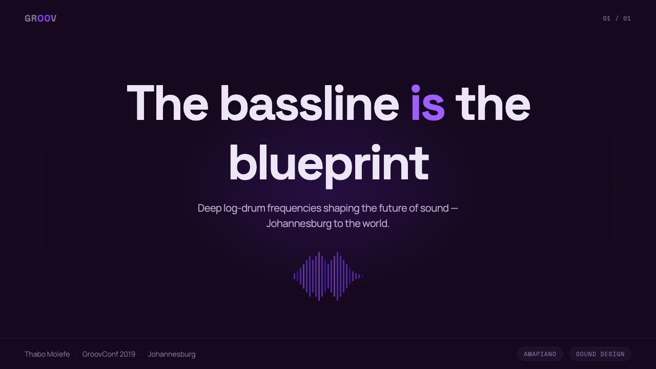 Amapiano design style applied to a Slide · cover