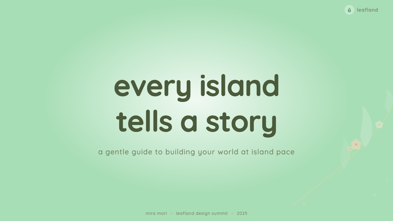 Animal Crossing — New Horizons design style applied to a Slide · cover