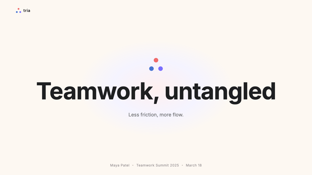 Asana design style applied to a Slide · cover