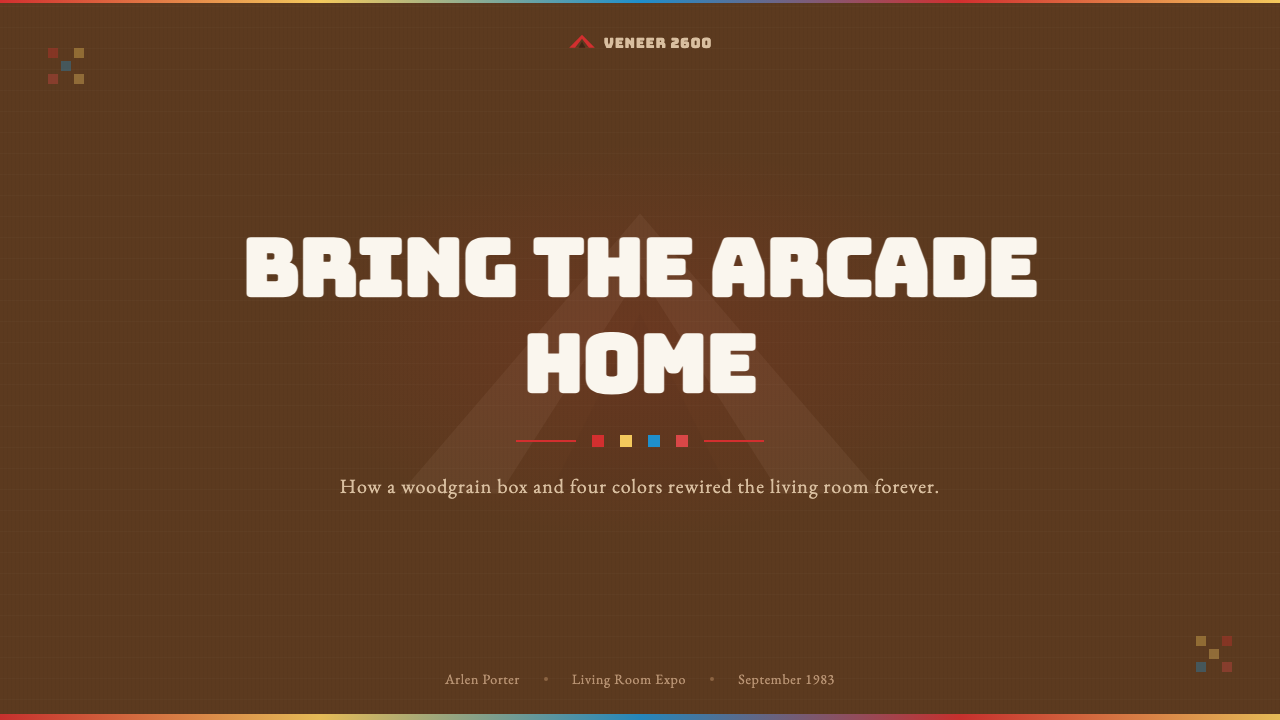 Atari 2600 (Woodgrain) design style applied to a Slide · cover