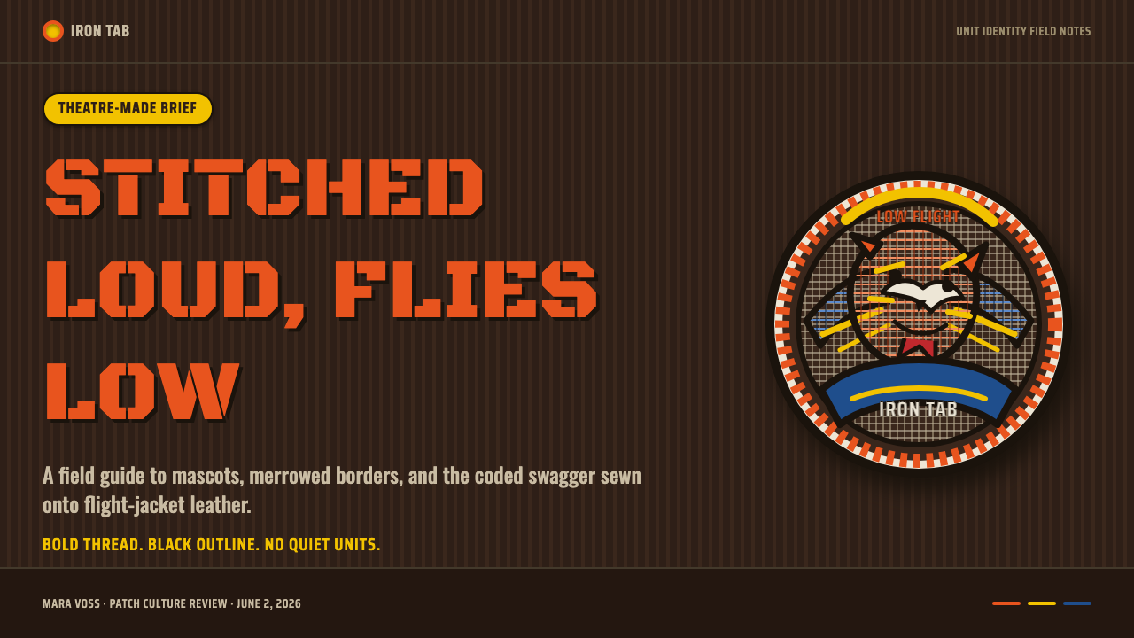 Squadron Patch design style applied to a Slide · cover