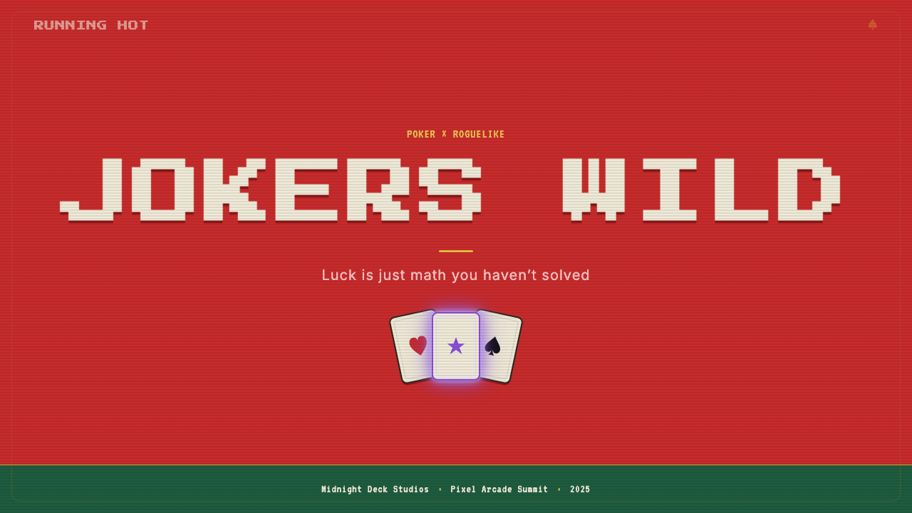 Balatro Poker Roguelike design style applied to a Slide · cover