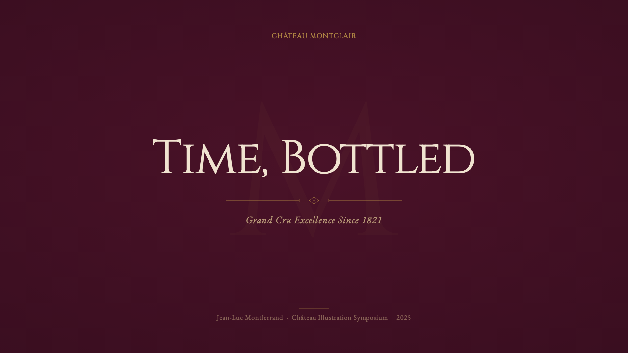 Bordeaux Wine Château design style applied to a Slide · cover