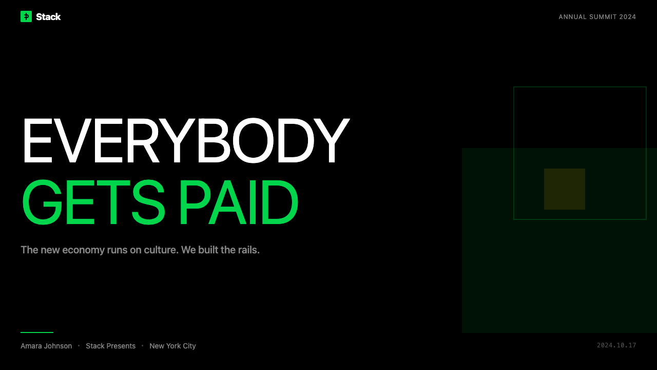 Cash App 2024 design style applied to a Slide · cover