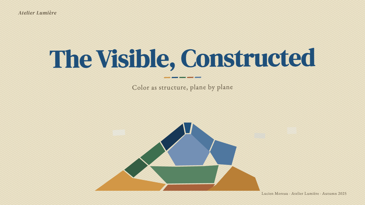 Cézanne — Mont Sainte-Victoire design style applied to a Slide · cover