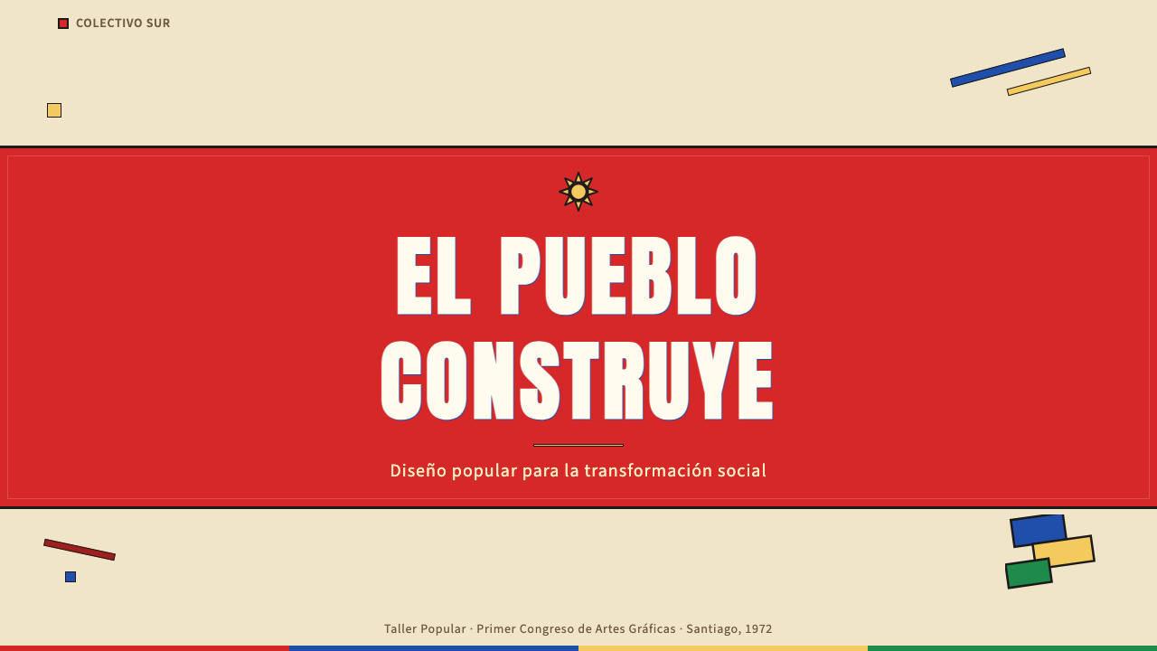 Chilean Allende-Era Propaganda (1972) design style applied to a Slide · cover