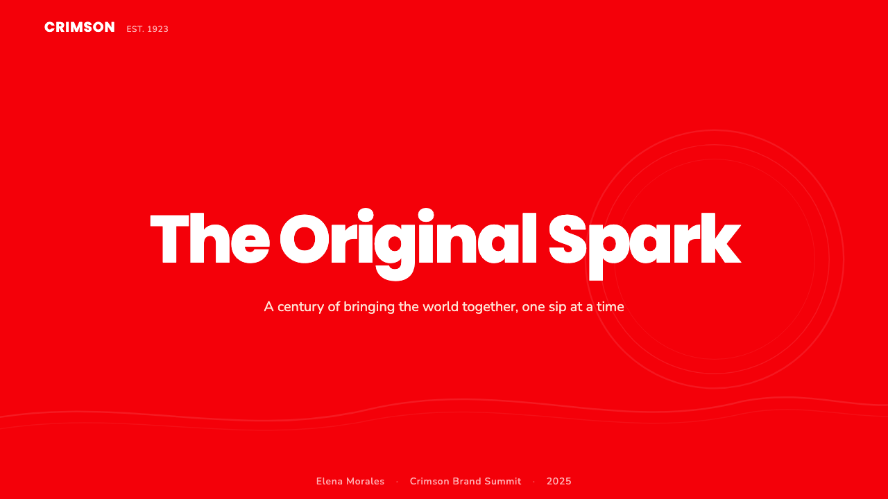 Coca-Cola Classic design style applied to a Slide · cover