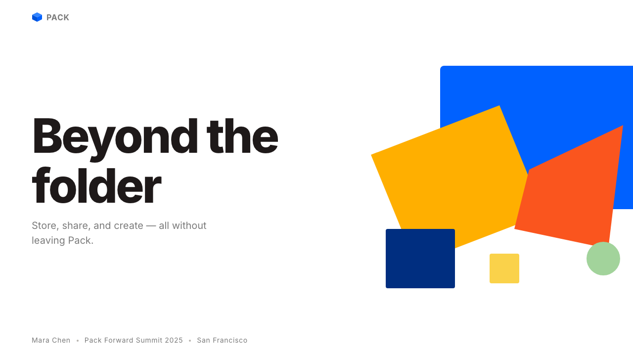 Dropbox Modern design style applied to a Slide · cover
