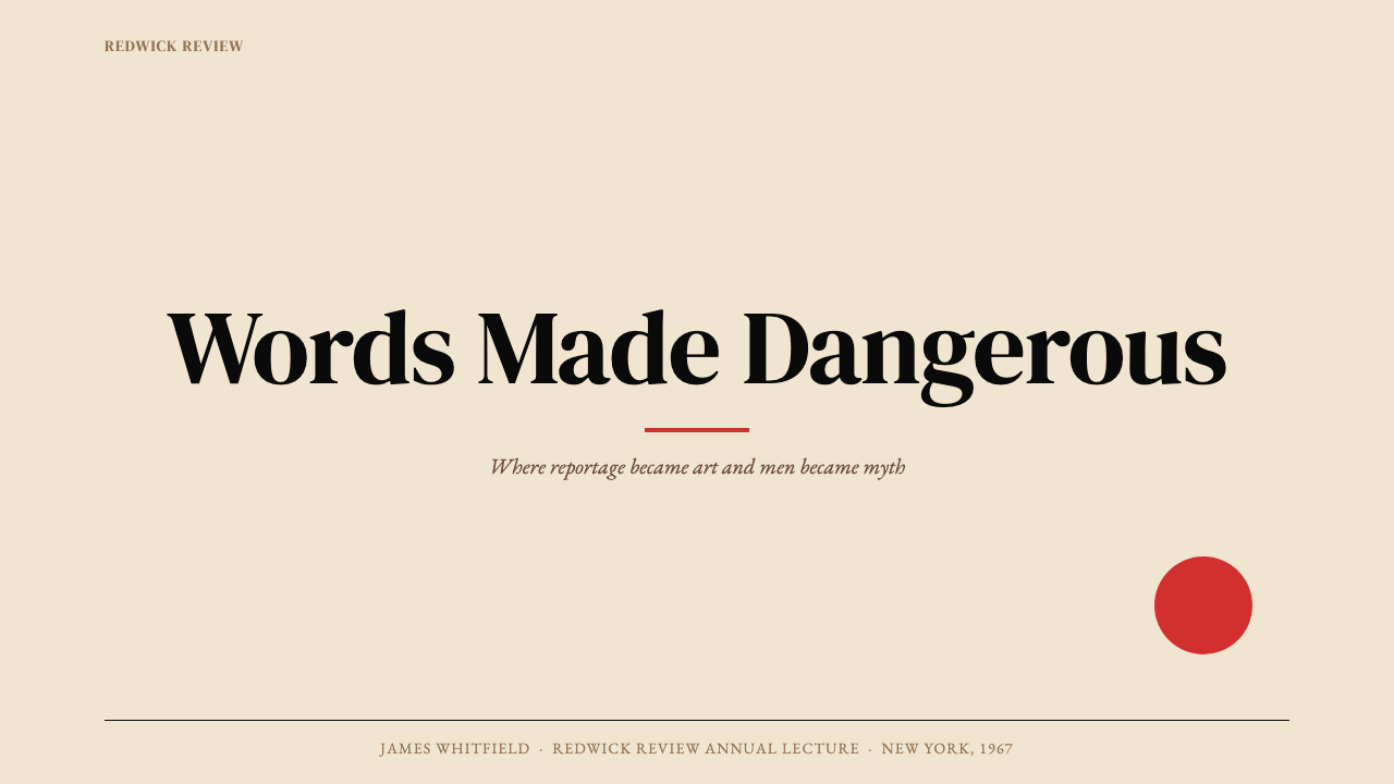 Esquire Magazine design style applied to a Slide · cover