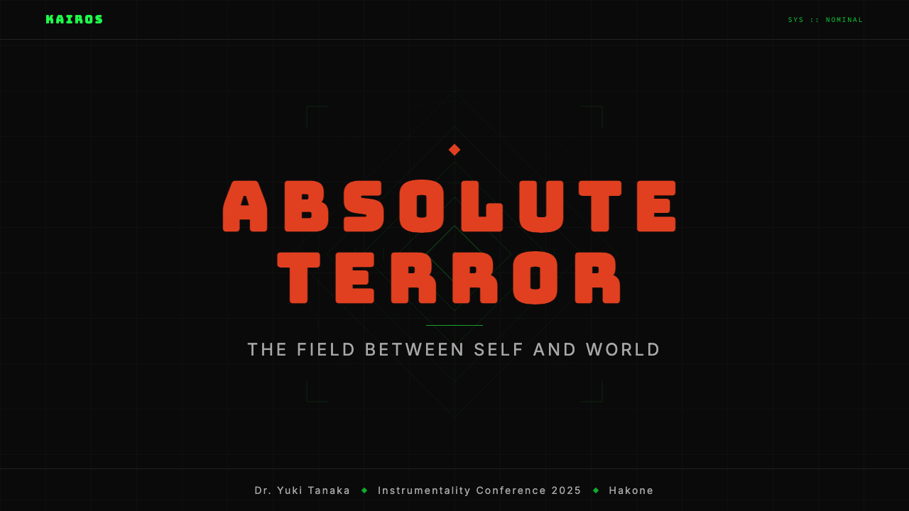 Neon Genesis Evangelion design style applied to a Slide · cover