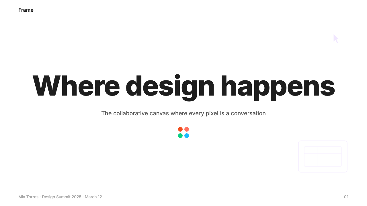 Figma 2024 design style applied to a Slide · cover