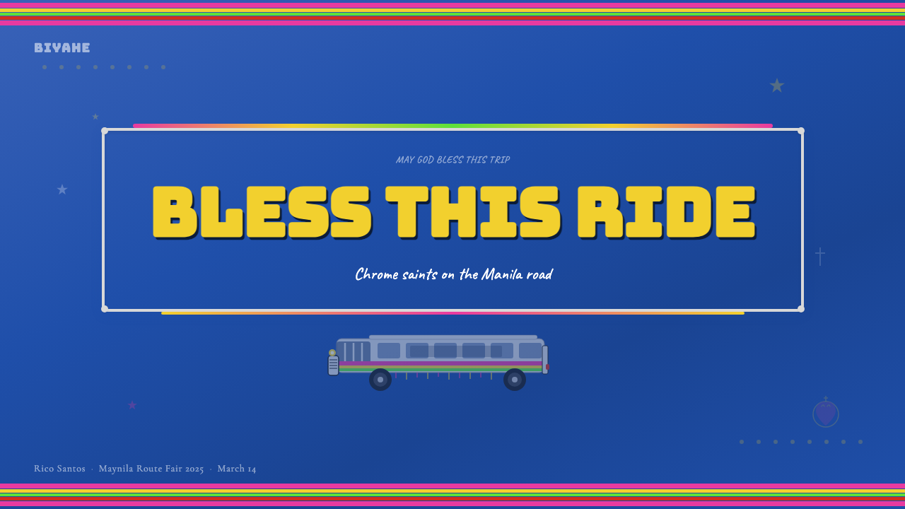 Filipino Jeepney design style applied to a Slide · cover