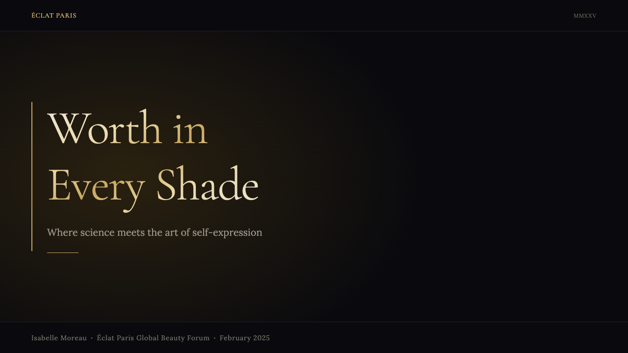 L'Oréal Paris Cosmetics design style applied to a Slide · cover