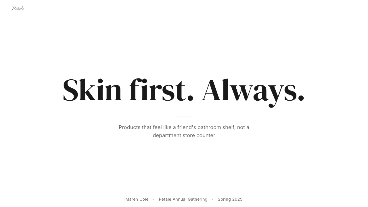 Glossier design style applied to a Slide · cover