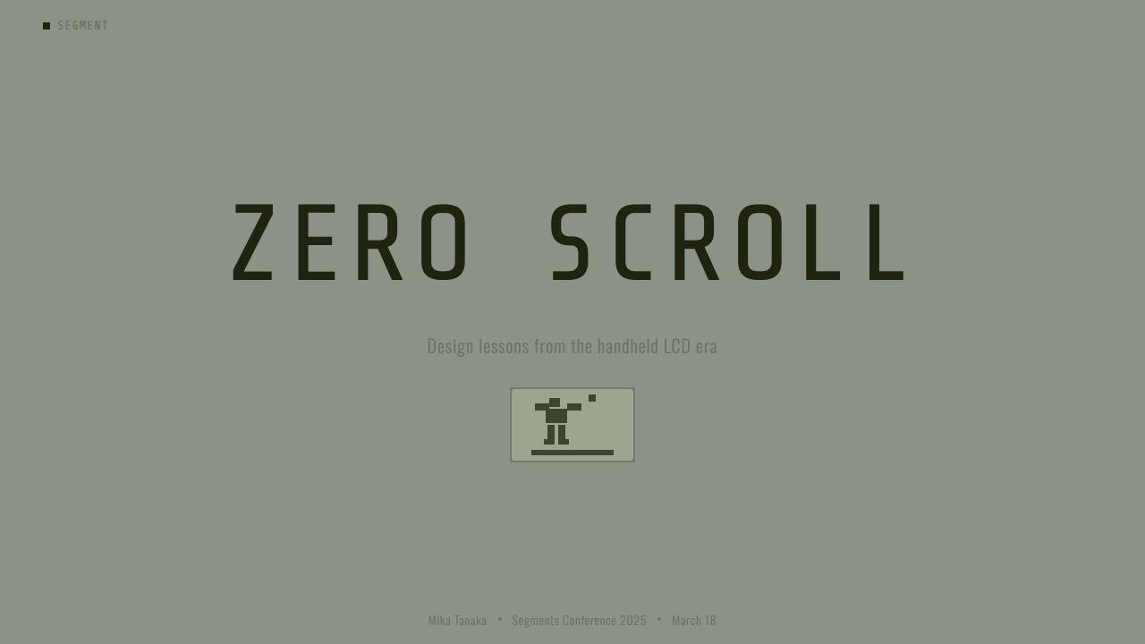 Handheld LCD Game design style applied to a Slide · cover