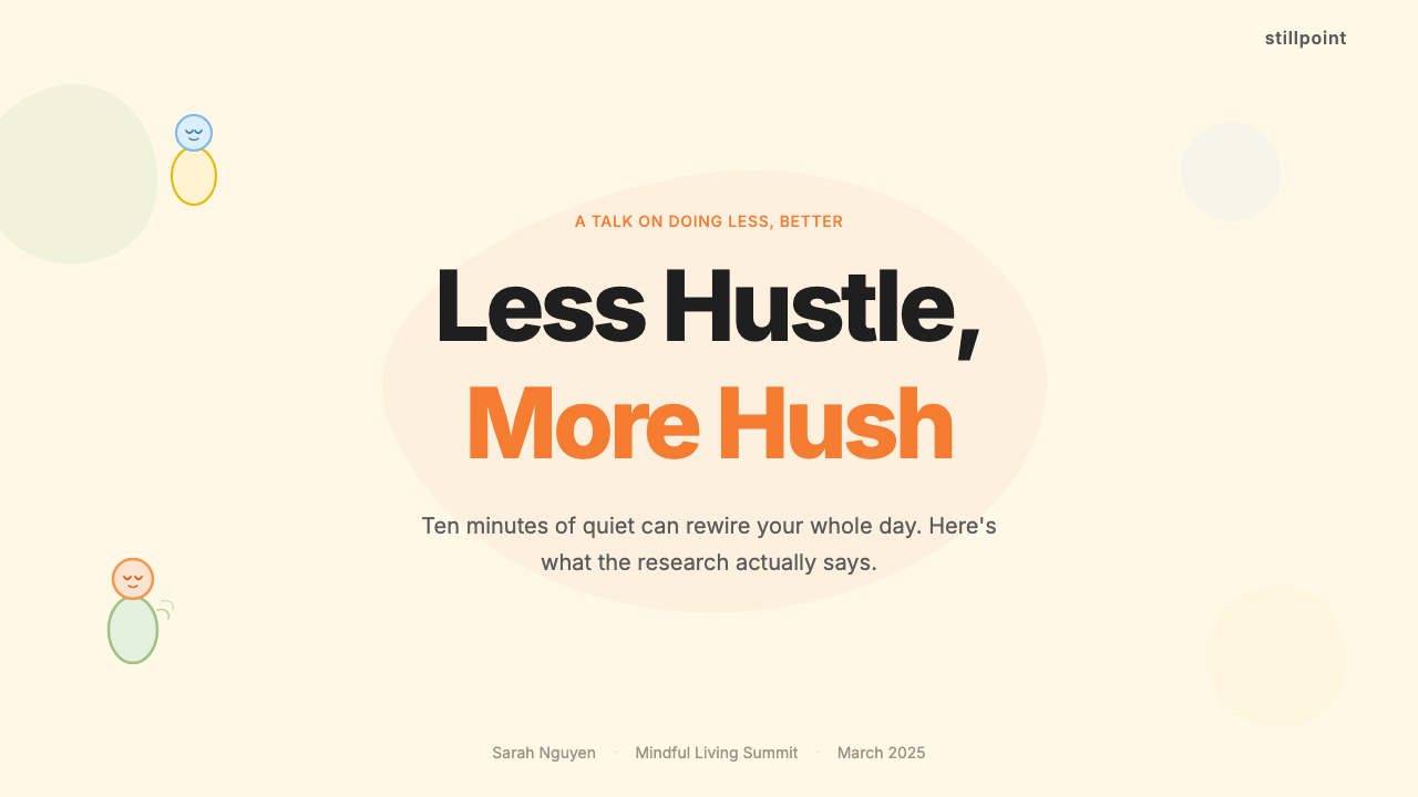 Headspace design style applied to a Slide · cover