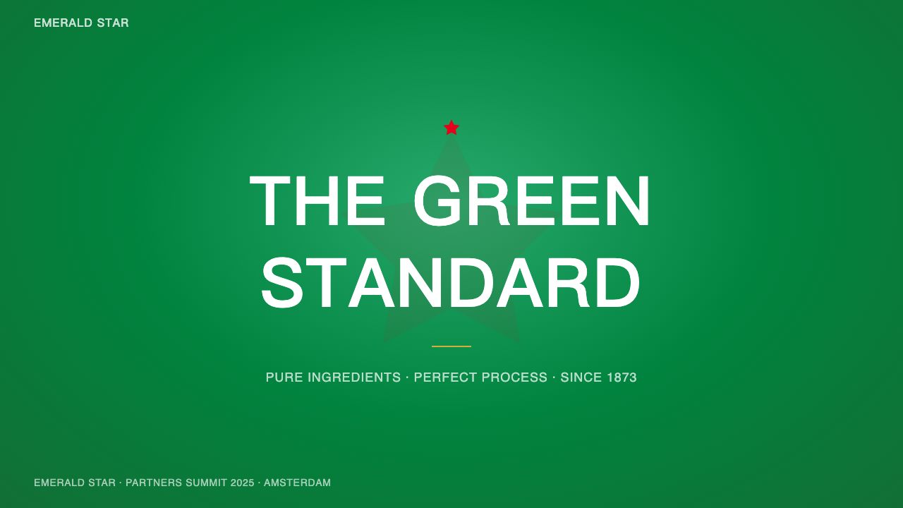 Heineken design style applied to a Slide · cover