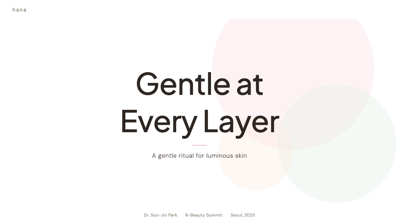 K-Beauty Clean design style applied to a Slide · cover