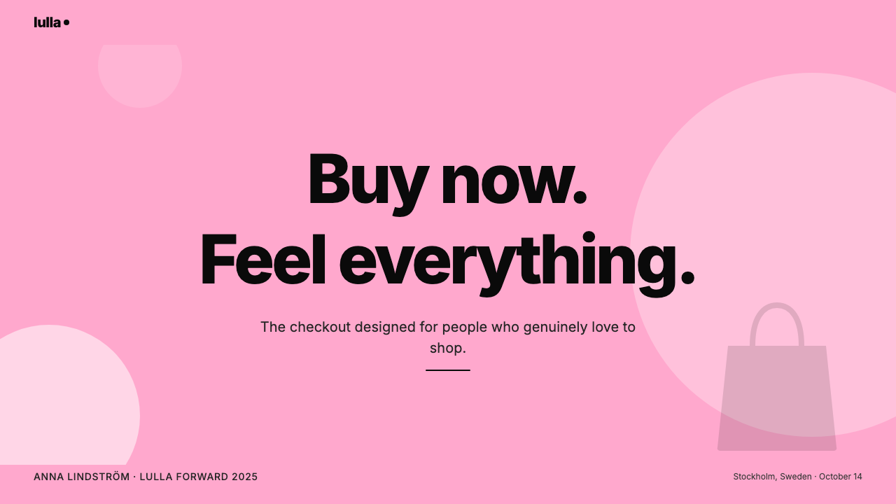Klarna design style applied to a Slide · cover
