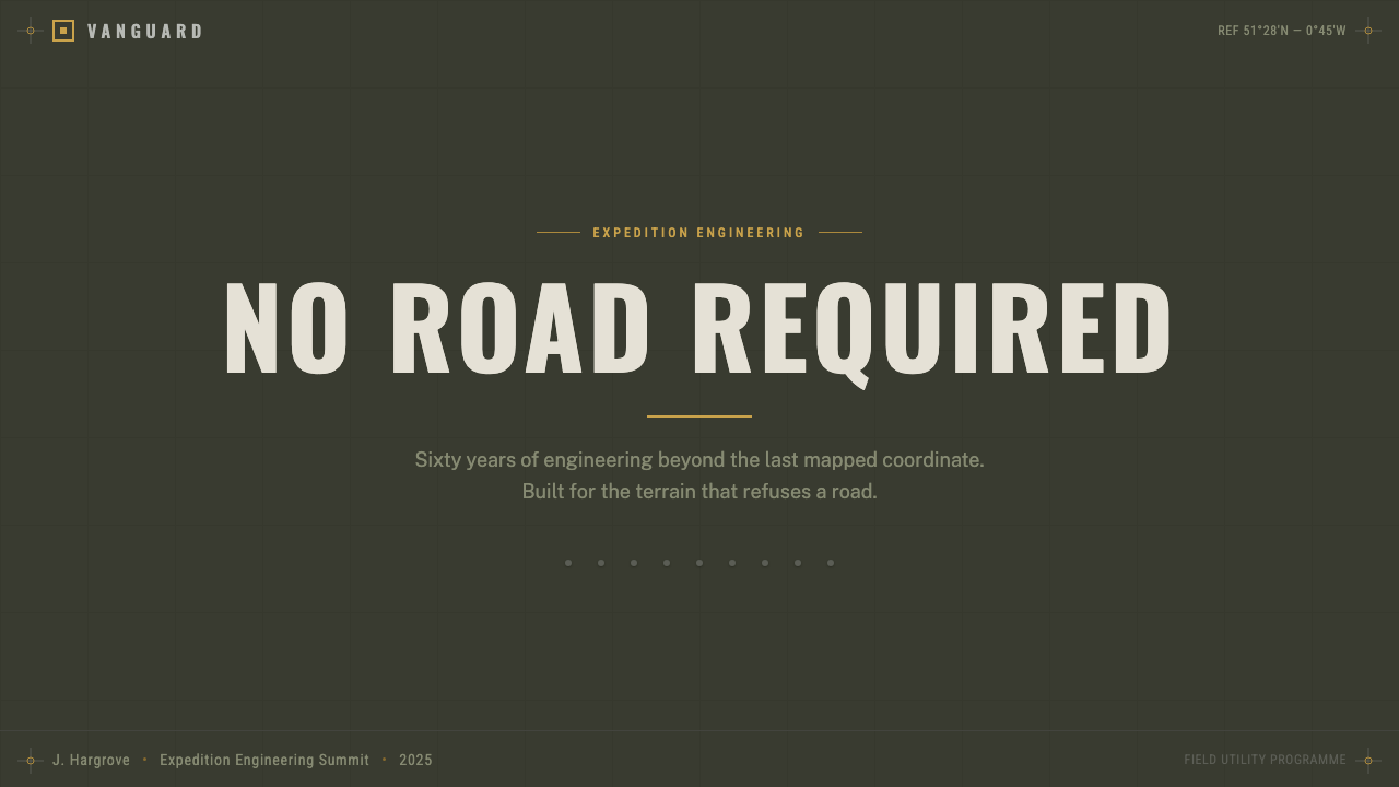 Land Rover Defender design style applied to a Slide · cover