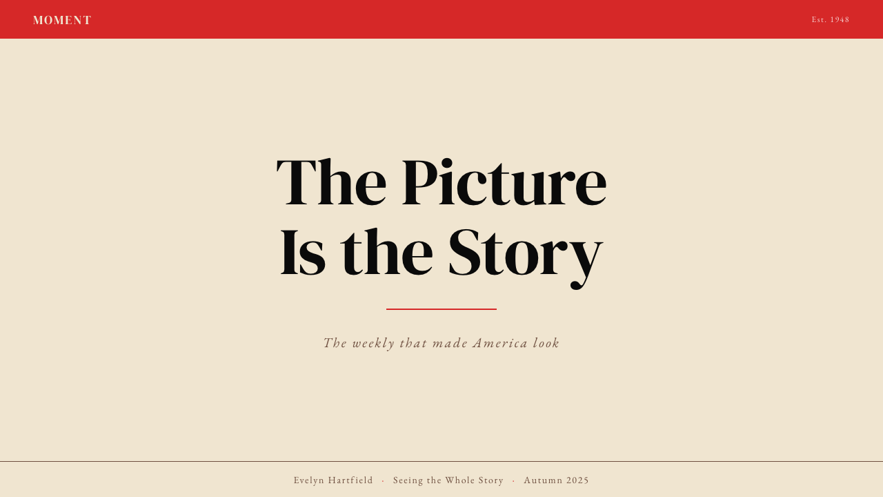 LIFE Magazine (Red-Banner) design style applied to a Slide · cover