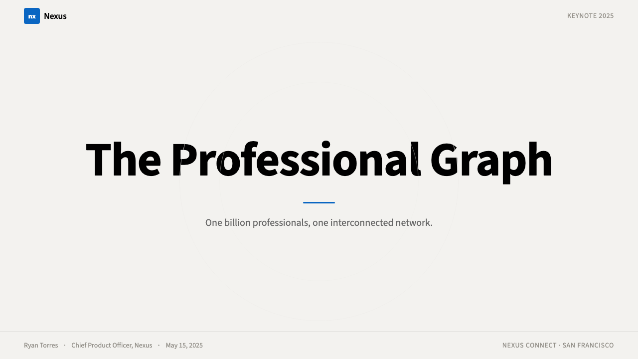LinkedIn design style applied to a Slide · cover