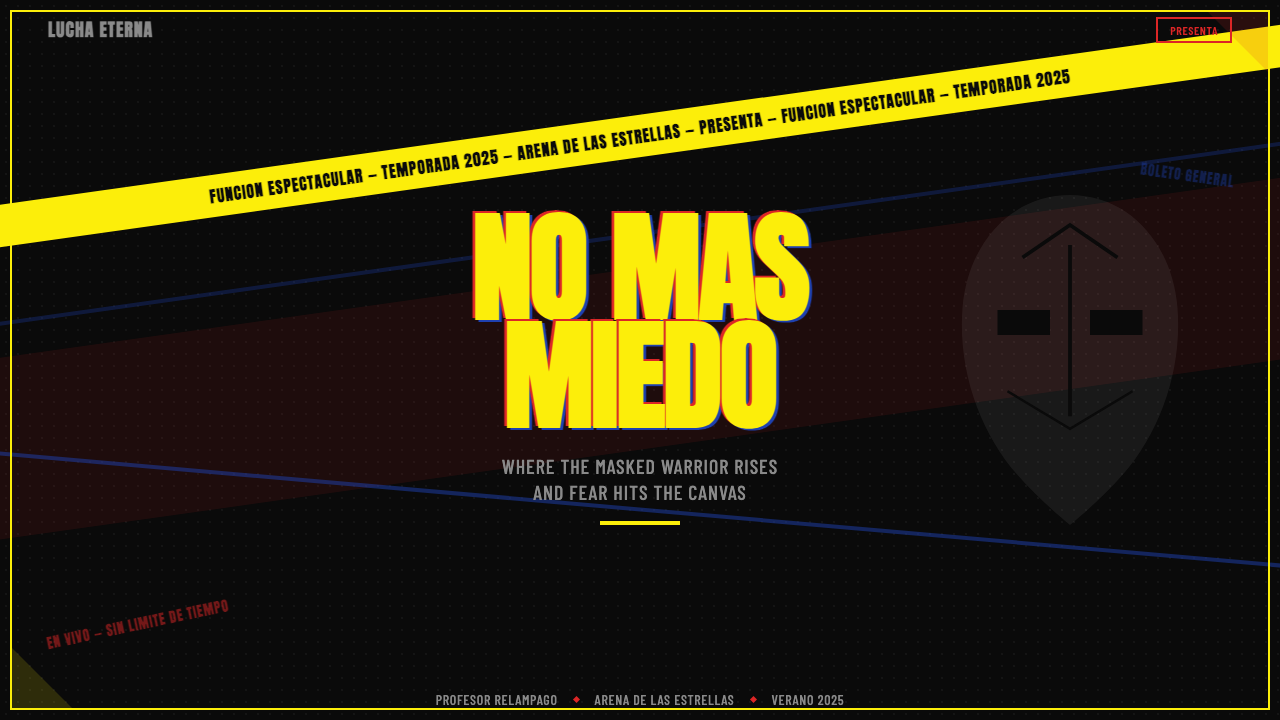 Lucha Libre Poster design style applied to a Slide · cover
