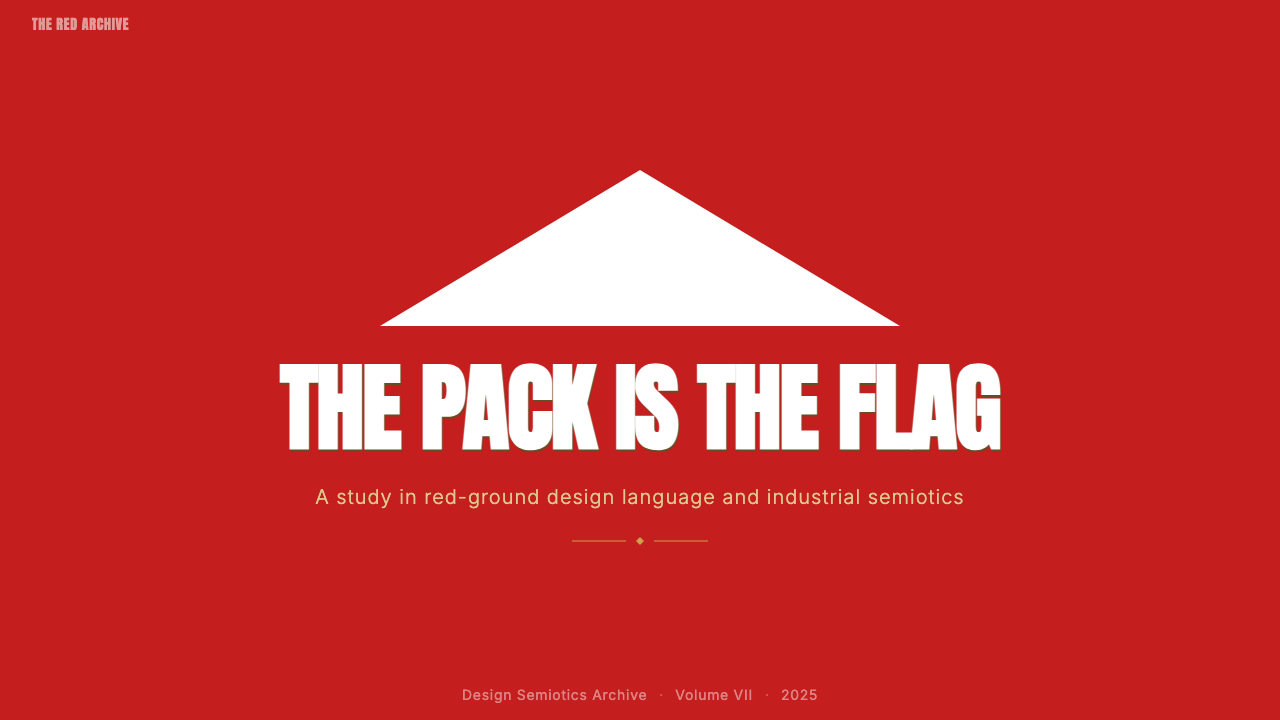 Marlboro Red Flip-Top (1955) design style applied to a Slide · cover
