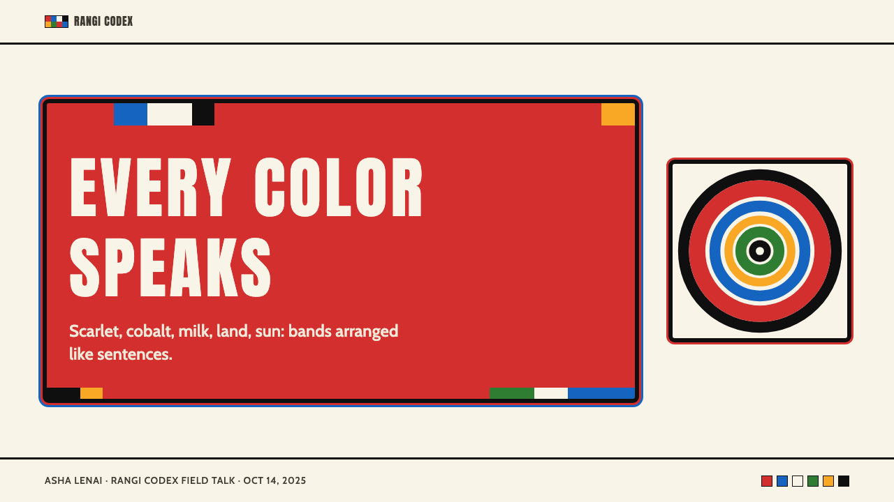 Maasai Shuka & Beadwork design style applied to a Slide · cover