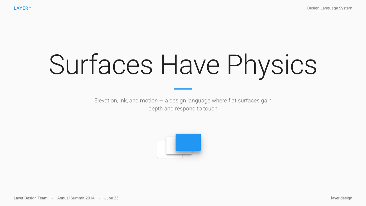 Material Design 1.0 design style applied to a Slide · cover