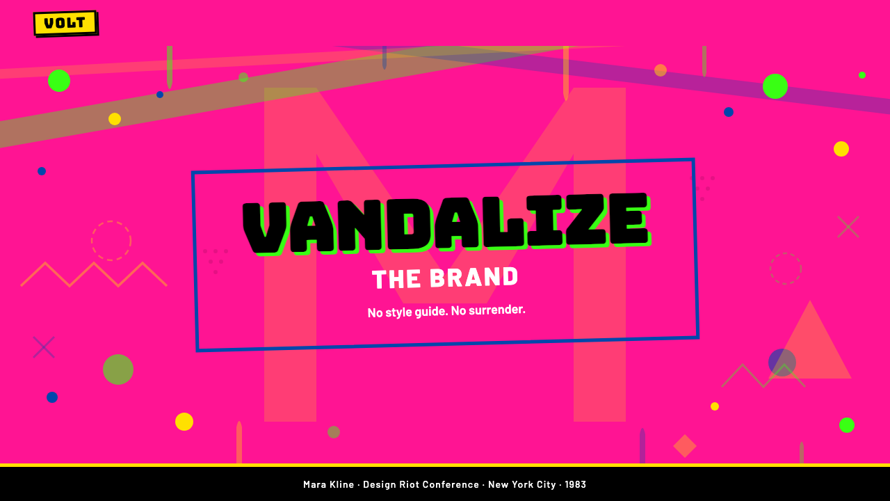 MTV Launch Identity (1981) design style applied to a Slide · cover