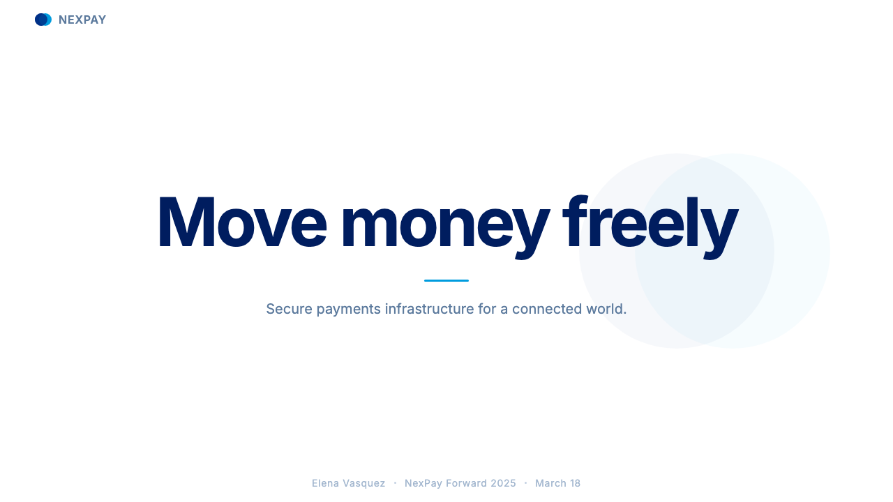 PayPal design style applied to a Slide · cover