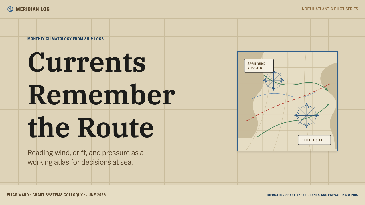 Ocean Pilot Chart design style applied to a Slide · cover