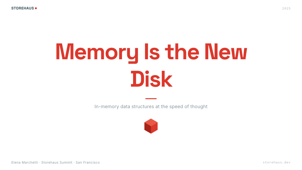 Redis Cache Red design style applied to a Slide · cover