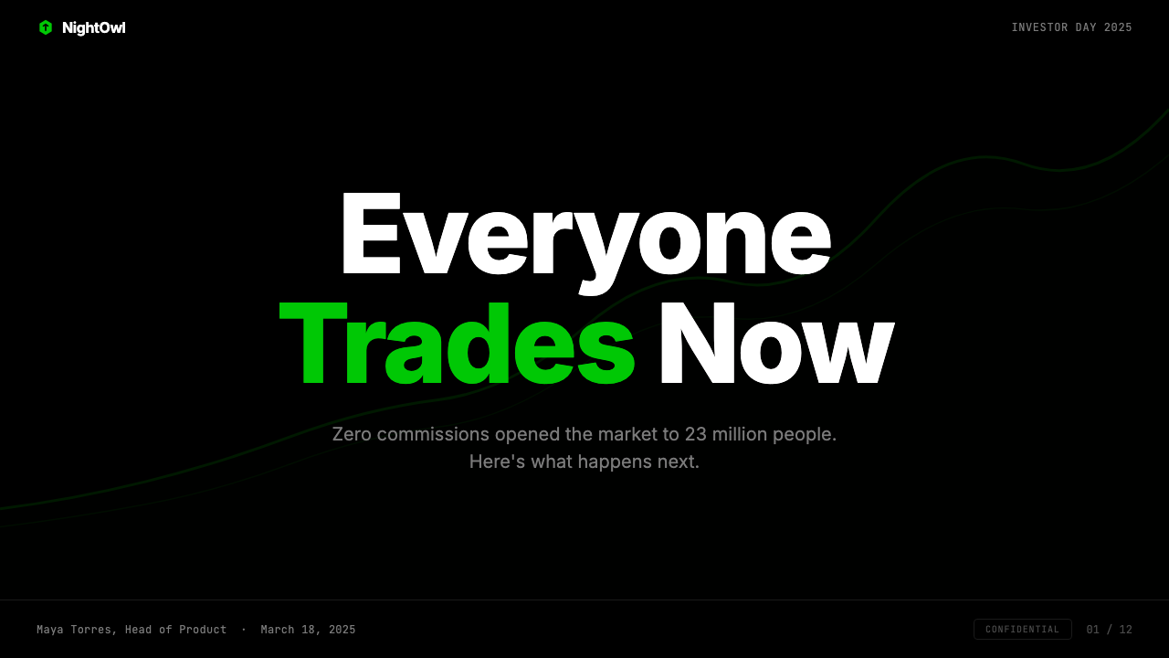 Robinhood 2023 design style applied to a Slide · cover