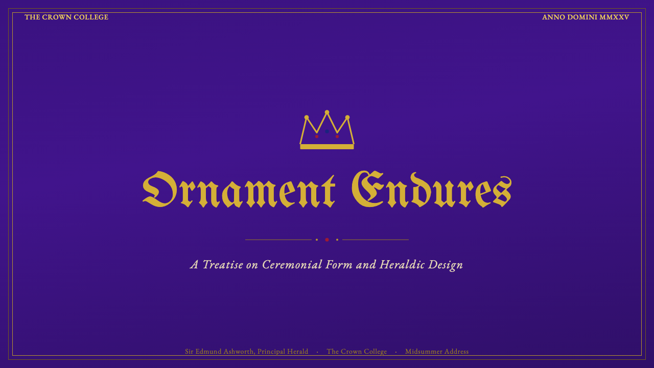 British Royal Monarchy design style applied to a Slide · cover