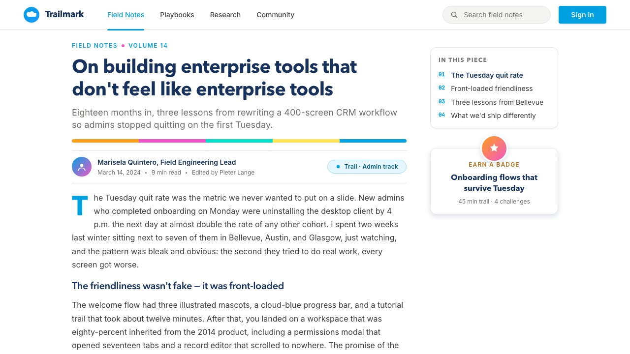 Salesforce Trailhead design style applied to a Article page