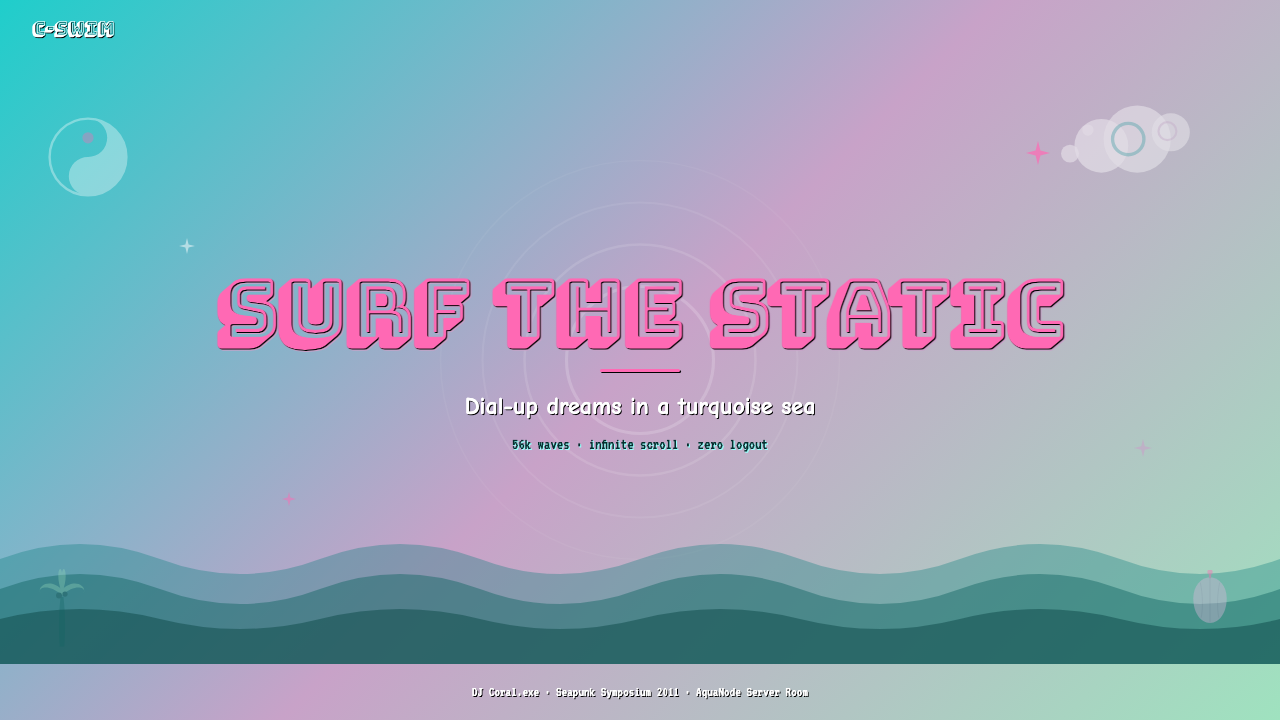 Seapunk 2011 design style applied to a Slide · cover