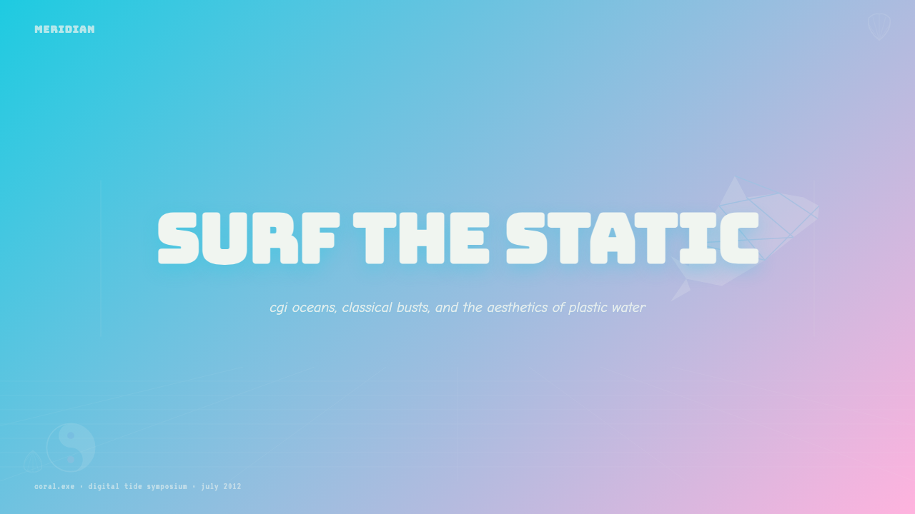 Seapunk Tumblr (2012) design style applied to a Slide · cover