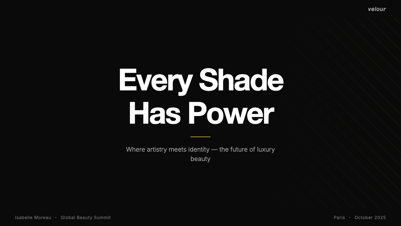 Sephora design style applied to a Slide · cover
