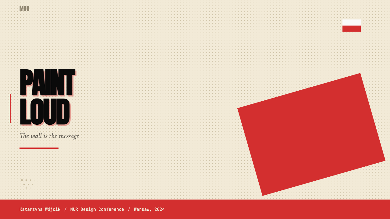 Solidarność Poland 1980 design style applied to a Slide · cover