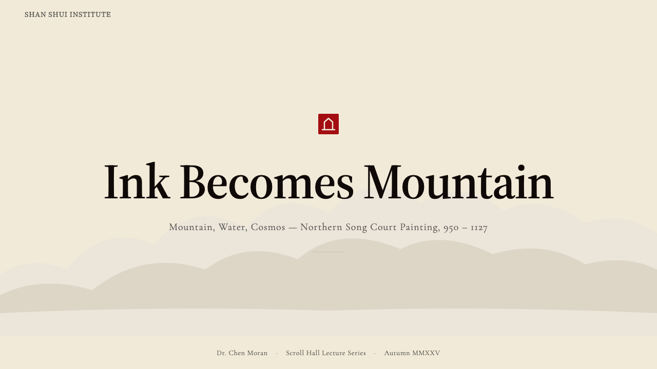Song Landscape Painting (1100) design style applied to a Slide · cover