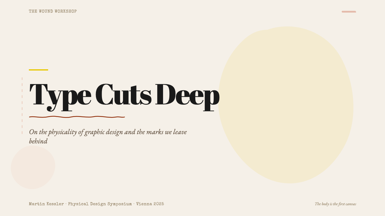Stefan Sagmeister design style applied to a Slide · cover