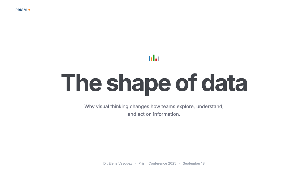 Tableau (Business Intelligence) design style applied to a Slide · cover