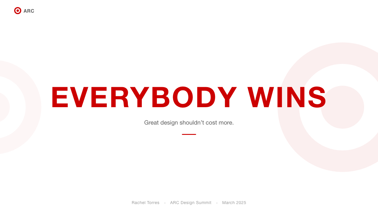 Target — Bullseye Red design style applied to a Slide · cover